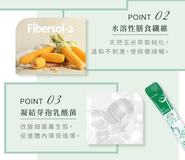 Fibersol-2®玉米來源可溶性纖維、凝結芽孢乳酸菌